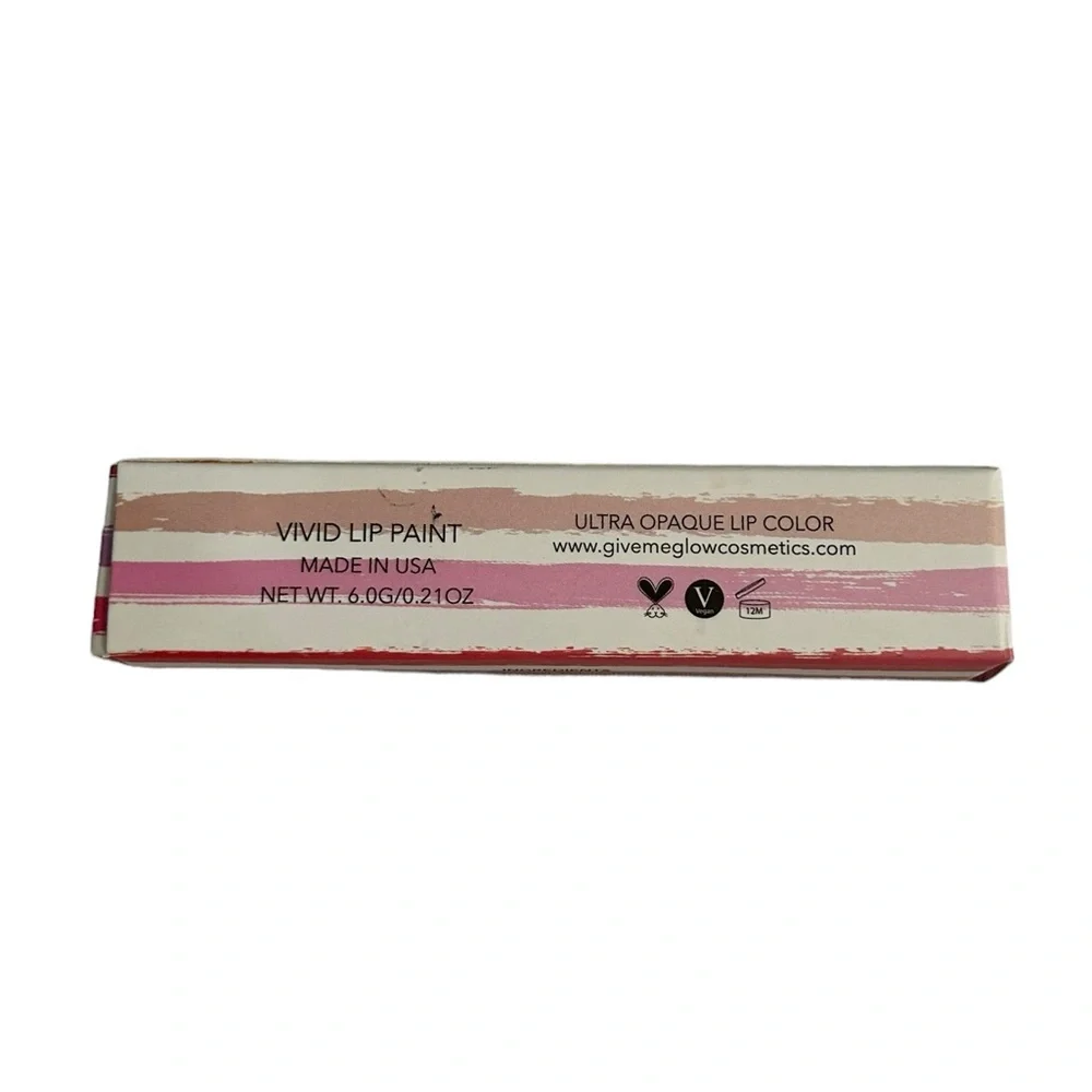 SALE Give Me Glow Cosmetics Flamingo Pink Vivid Lip Paint Liquid Lipstick NWT